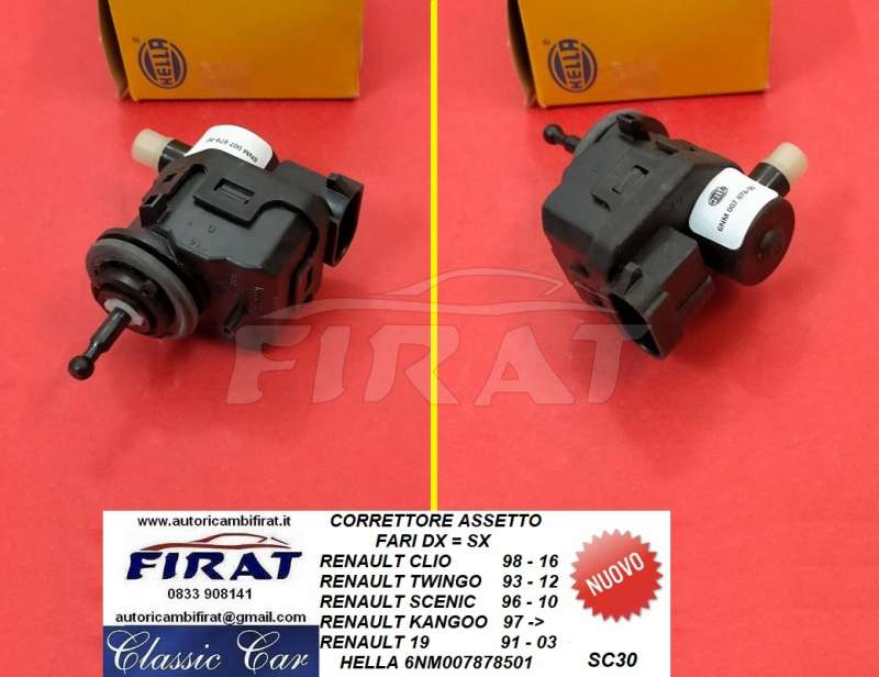 CORRETTORE ASSETTO FARI RENAULT CLIO-TWINGO-SCENIC (HELLA)